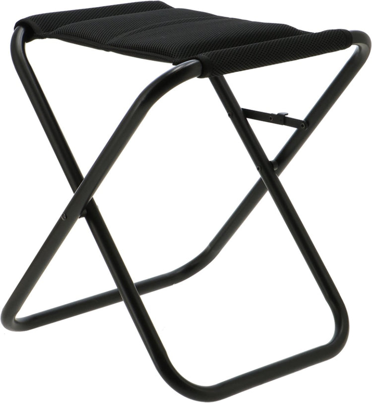 Tabouret de camping Travellife barletta noir - maille 2D ventilée et à séchage rapide - avec protection pliable