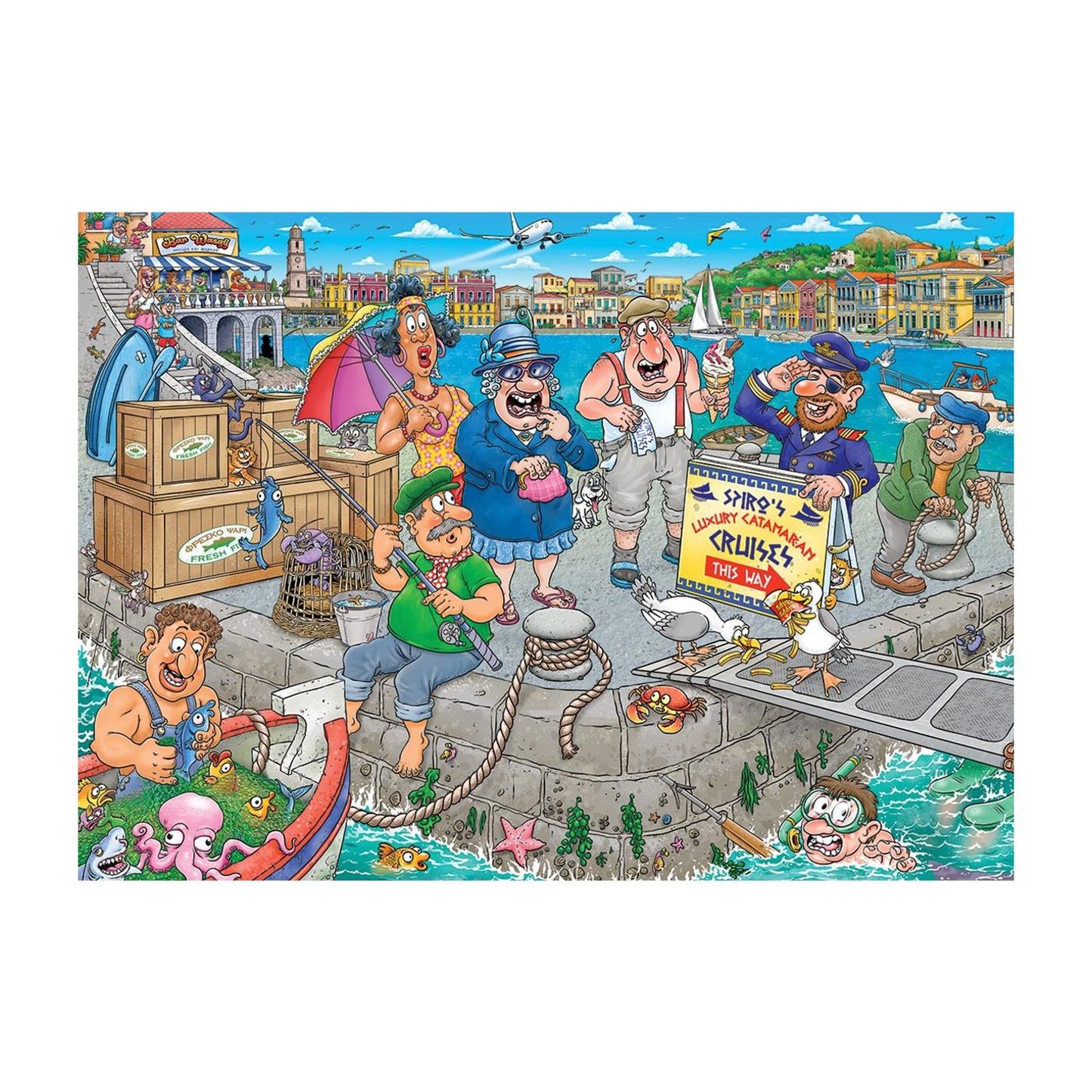 Wasgij Original 47- dans le bateau! 1000 pièces