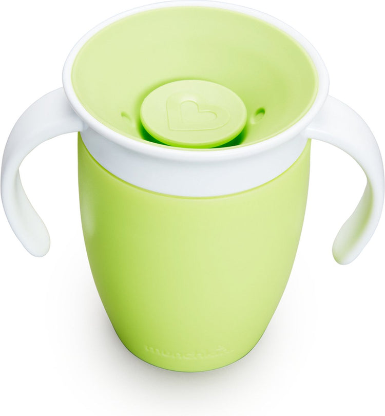 Gobelet Munchkin miracle anti-fuite 360° - gobelet d'entraînement - gobelet d'entraînement pour bébé et enfant - 207 ml - vert