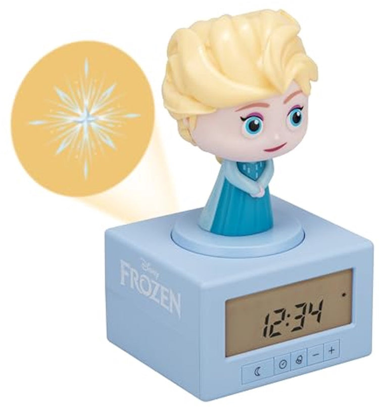 Paladone Disney Elsa Frozen Sleep Trainer Réveil – Sous licence officielle, veilleuse de projection pour chambre à coucher pour filles –