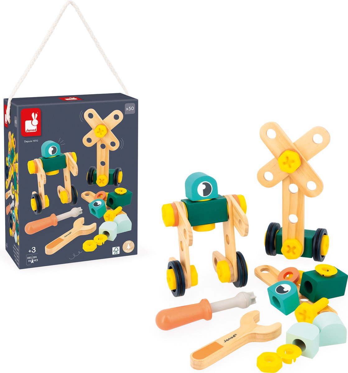 Janod - brico'kids - tonnes de 50 pièces
