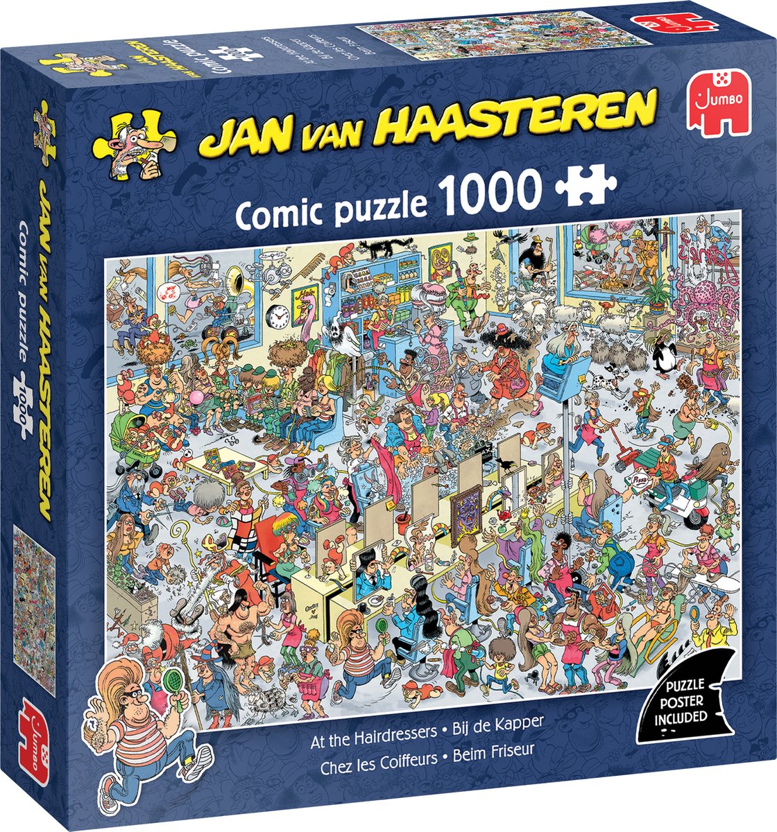 Puzzle Jumbo Jan van Haasteren - chez le coiffeur, 1000 pcs.