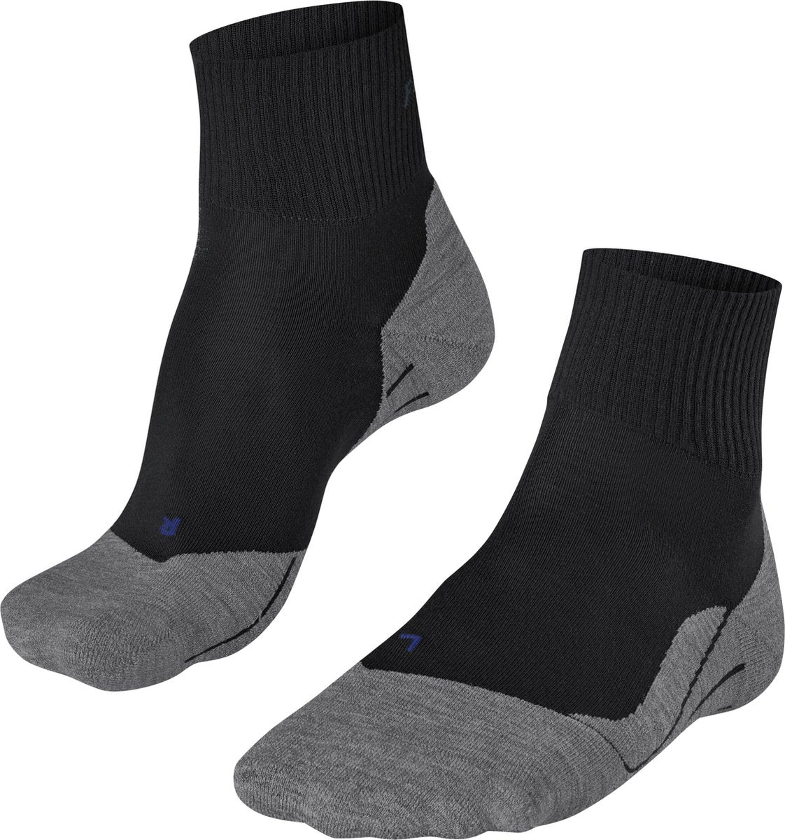 Falke tk5 cool chaussettes de marche courtes anti-ampoules en lyocell fin en matériau fonctionnel femme noir - taille 35-36