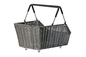 Basil Cento Rattan Look Mik - Panier à vélo - à l'arrière - Brown