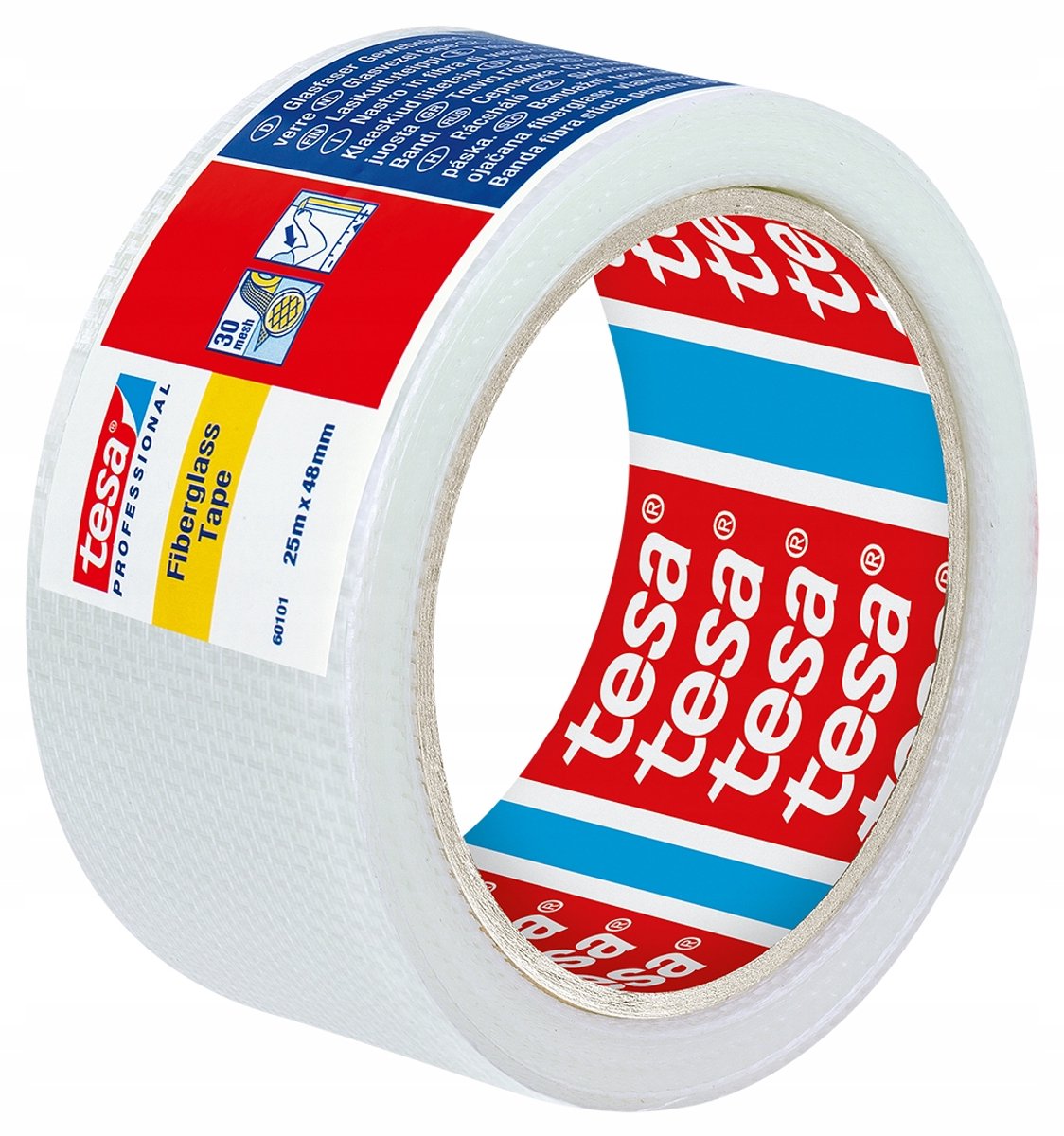 Tesa - ruban en fibre de verre pour plaques de plâtre - 25m x 48mm
