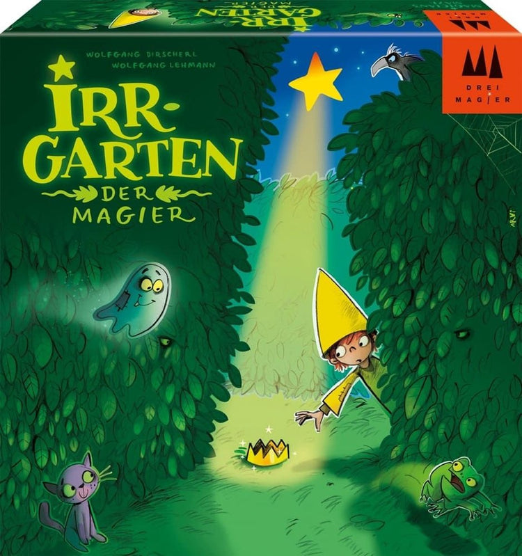 Trois magiciens jouent à trois magiciens® - - irrgarten der magicr (labyrinthe magique) - jeu coopératif pour enfants avec plateau de jeu 3D et mécanisme magnétique - à partir de 5 ans - 2-4 joueurs