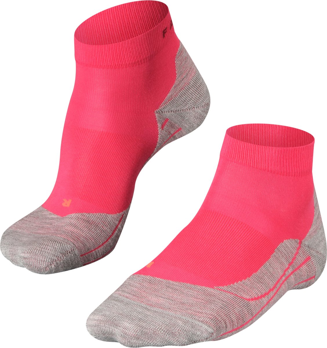 Falke ru4 chaussettes de course courtes en coton anti-ampoules en matériau fonctionnel femme rouge - taille 41-42