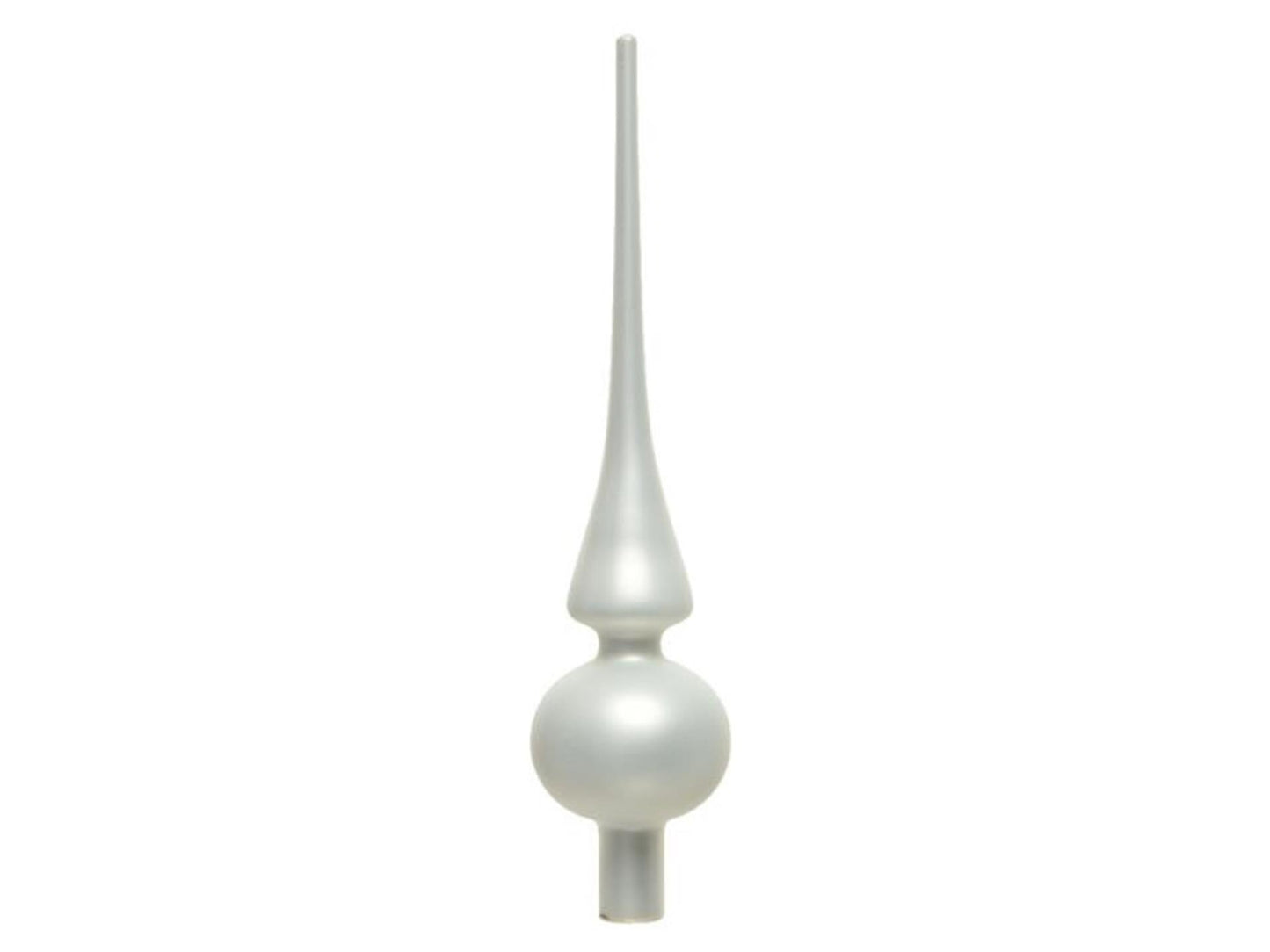 Decoris verre pointu blanc hiver mat ø6x26cm