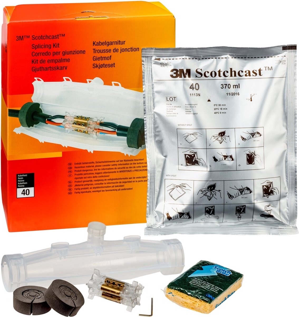 Gaine de recouvrement de câble Scotchcast de 3 m - 7000092599 - e2pfq
