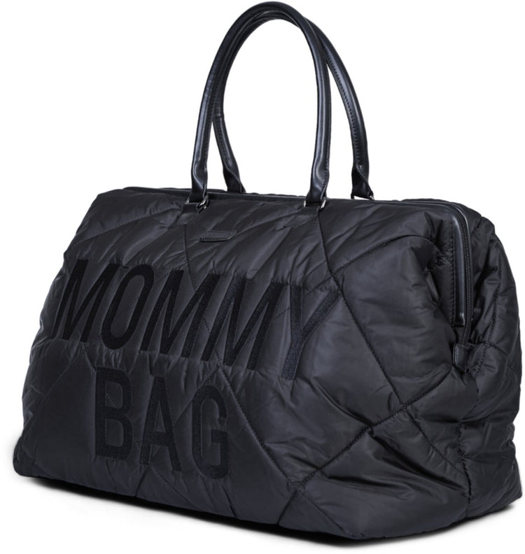 Sac d'allaitement Childhome mommy bag® - sac à langer rembourré - noir - spacieux hydrofuge - 55x30x40cm