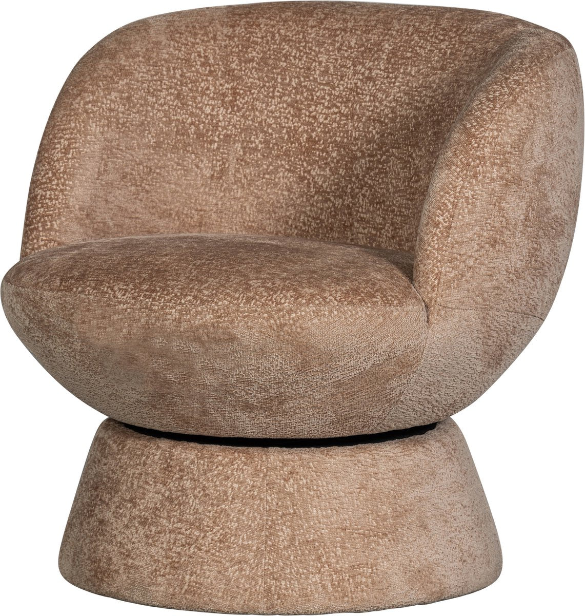 Fauteuil pivotant Woood shuffle - polyester - naturel - 72x73x71