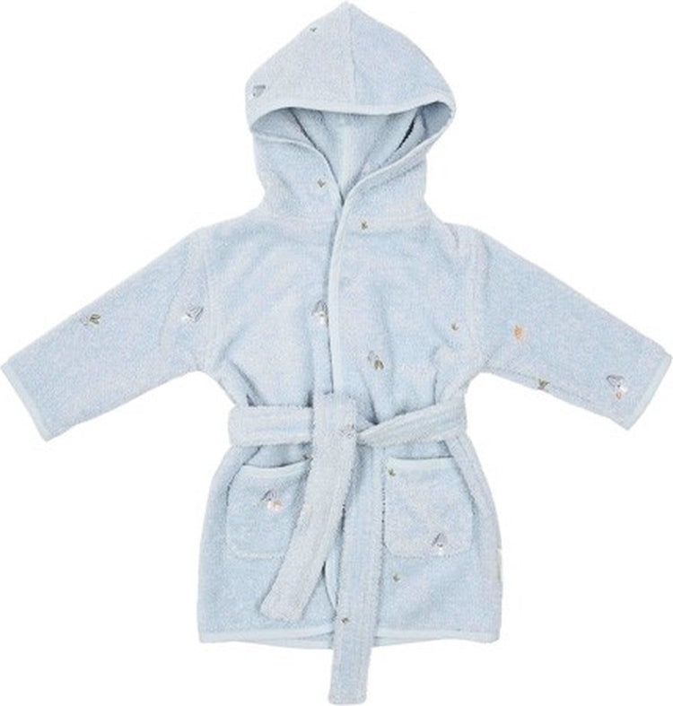 Peignoir Little Dutch - bleu - taille 86 92 - amis de la forêt