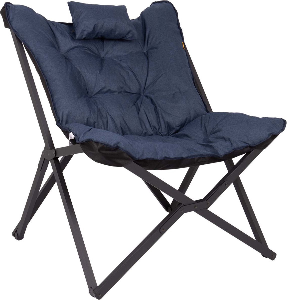 Bo-camp - industriel - chaise relax - brandon - cationique - bleu