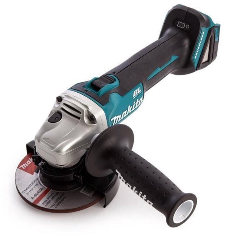 Makita dga506z Meuleuse d'angle 18v corps 125mm, avec interrupteur de verrouillage | sans piles ni chargeur et sans étui - dga506z