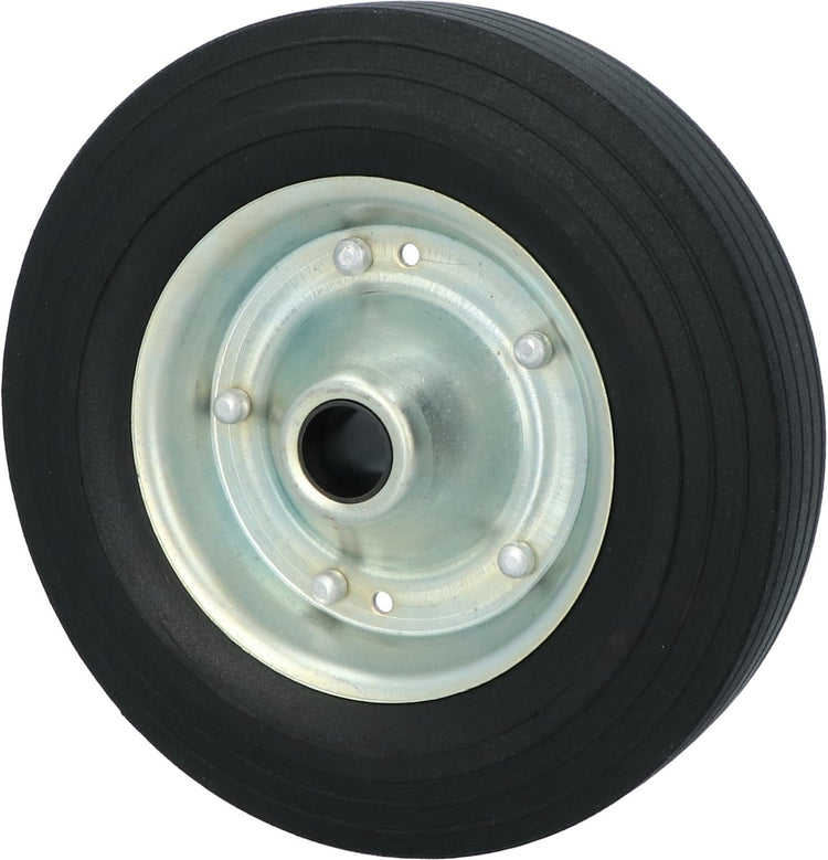 Roue de secours Carpoint pour roue avant (ean 8711293053773) - jante en métal et roue en caoutchouc plein - roue 200x50mm - capacité de charge de 150kg
