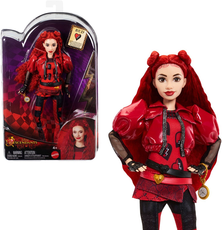 Mattel Disney poupée fille de la reine de cœur rouge - poupée mannequin.