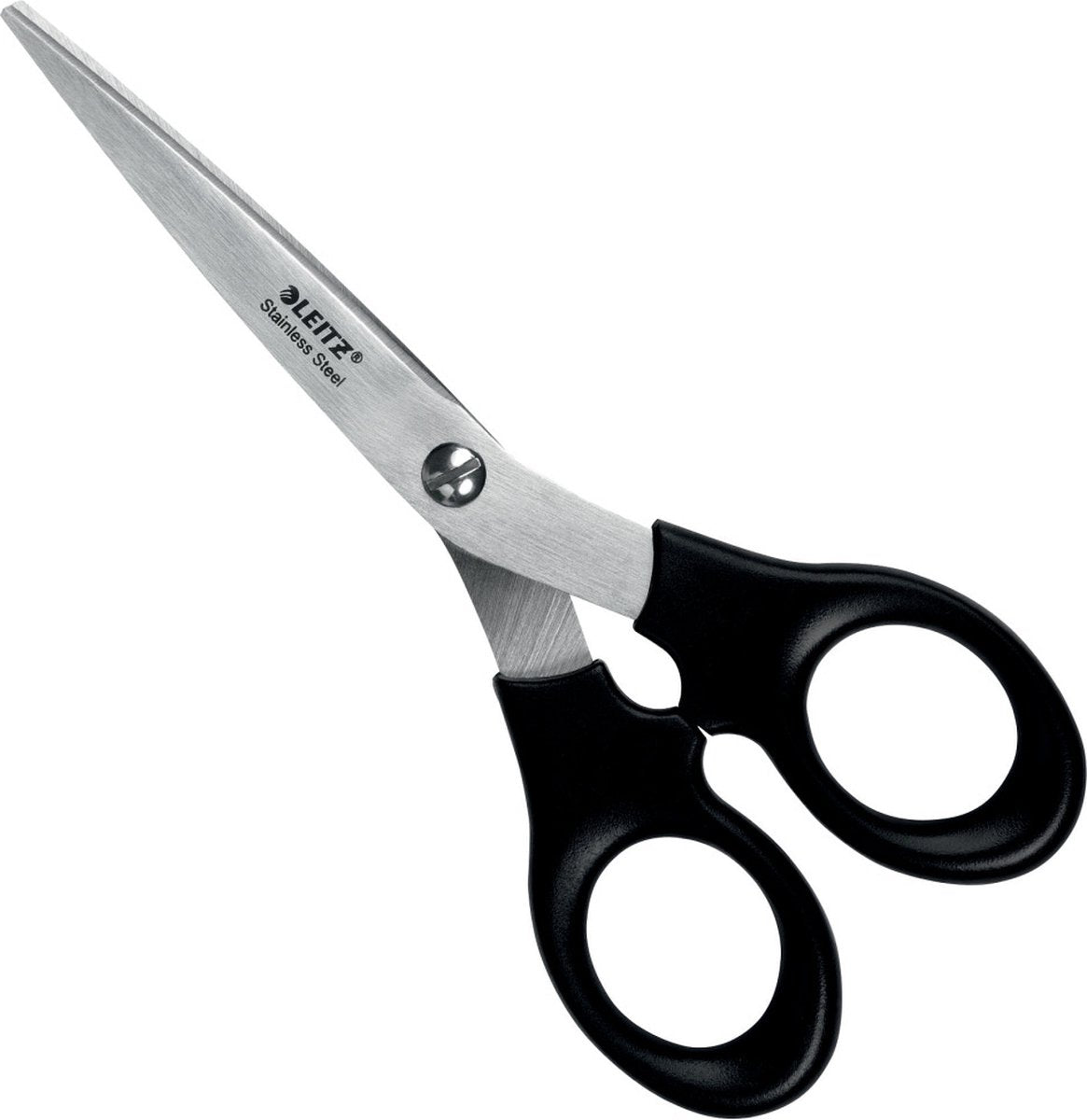 Ciseaux Leitz en acier inoxydable - 165 mm - manche ergonomique - noir