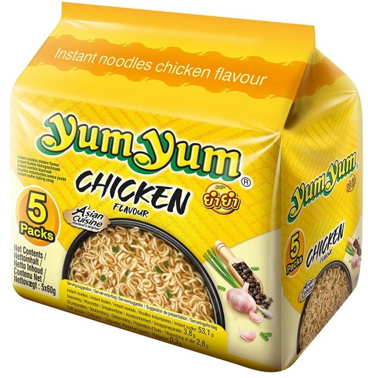 Yum miam soupe de nouilles au poulet paquet de 5 - 6 x 300g - pack économique