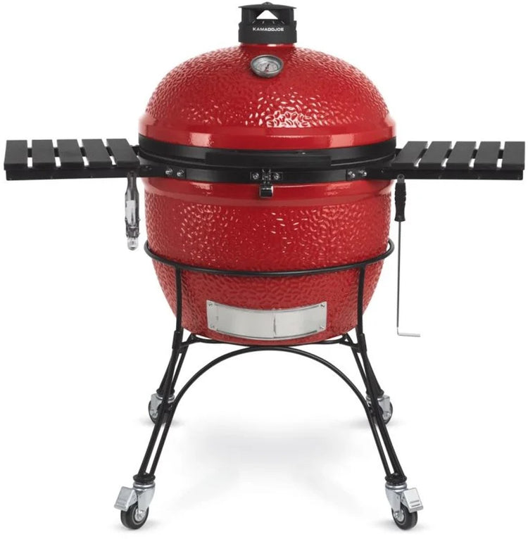 Kamadojoe kamado joe big joe ii – barbecue kamado 61 cm – barbecue au charbon de bois en céramique avec socle