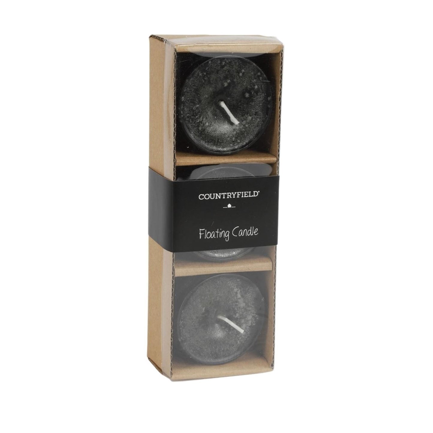 Countryfield bougies flottantes bollie noir