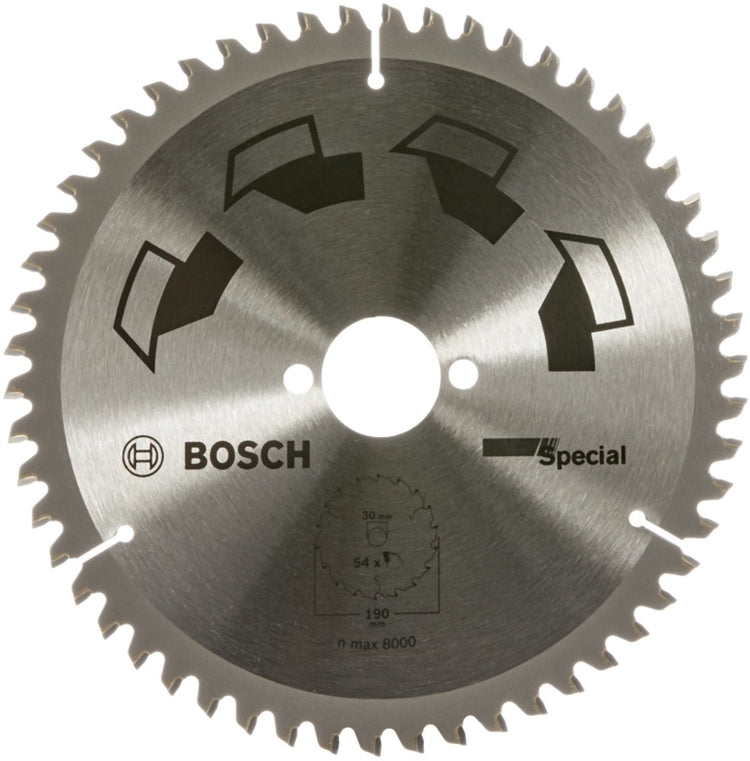 Bosch accessoires lame de scie circulaire spéciale 190x2x30 -,t54 - 2609256892