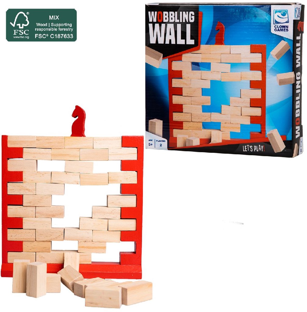 Jeux de clown - mur oscillant - approuvé FSC