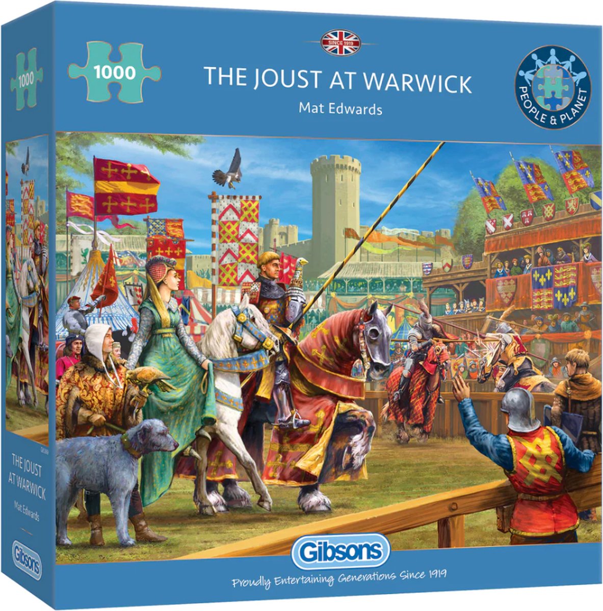 Puzzle de Gibson la joute à Warwick - 1000 pièces de puzzle amusant.