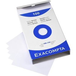 Fiches exacompta 13302e papier blanc