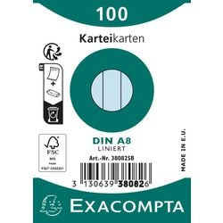 Fiches exacompta 38082sb bleu ciel