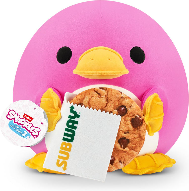 Snackles série 2 - ornithorynque Whitney avec biscuit métro - 20 cm de zuru