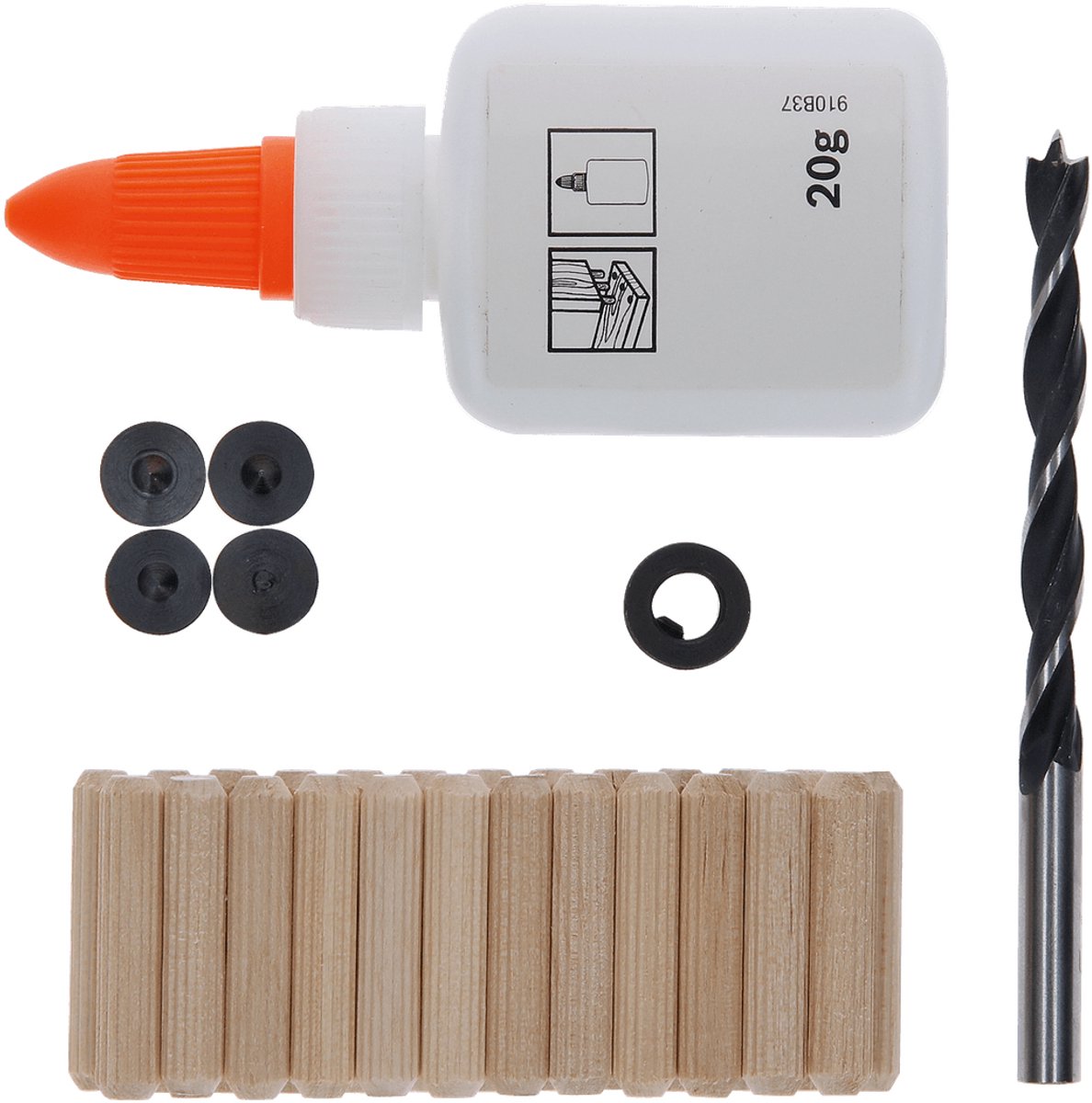 Bosch - Jeu de 32 fiches 6 mm, 30 mm