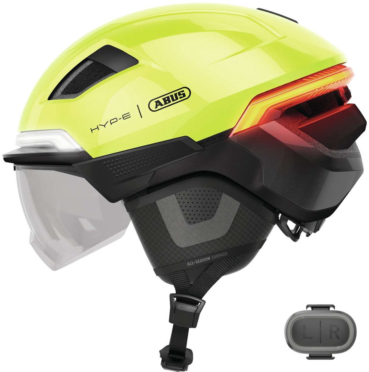Abus casque intelligent hyp-e ace signal jaune s 51-55cm