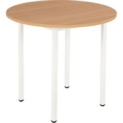 Table ronde sodematub ft080rond-bc1c ronde chêne marron