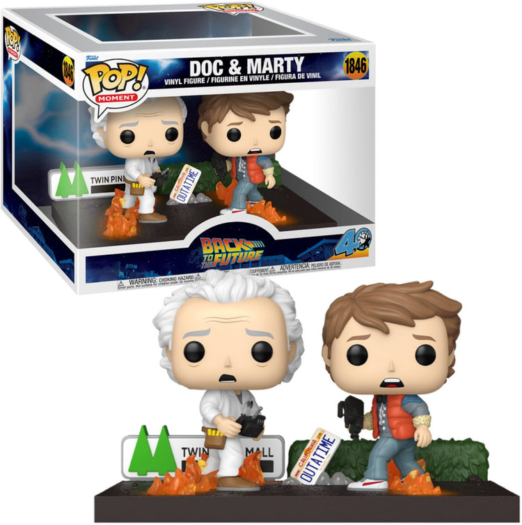 Funko zurück in die zukunft doc marty (pop! moment) figurine en vinyle 1846 unisexe pop! - neutre - standard