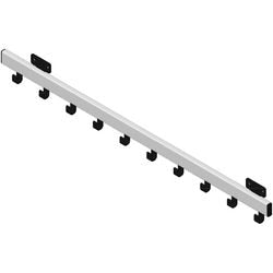 Vepa bins porte-manteau mural 31184118 aluminium, nylon argent