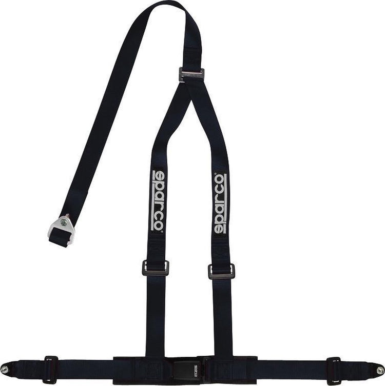 Ceinture de sport Sparco 3 points - noire - incl. montage par vis (marque e)