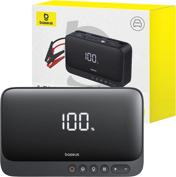 Baseus super energy series - démarreur - 600a - compresseur 6000mah - noir