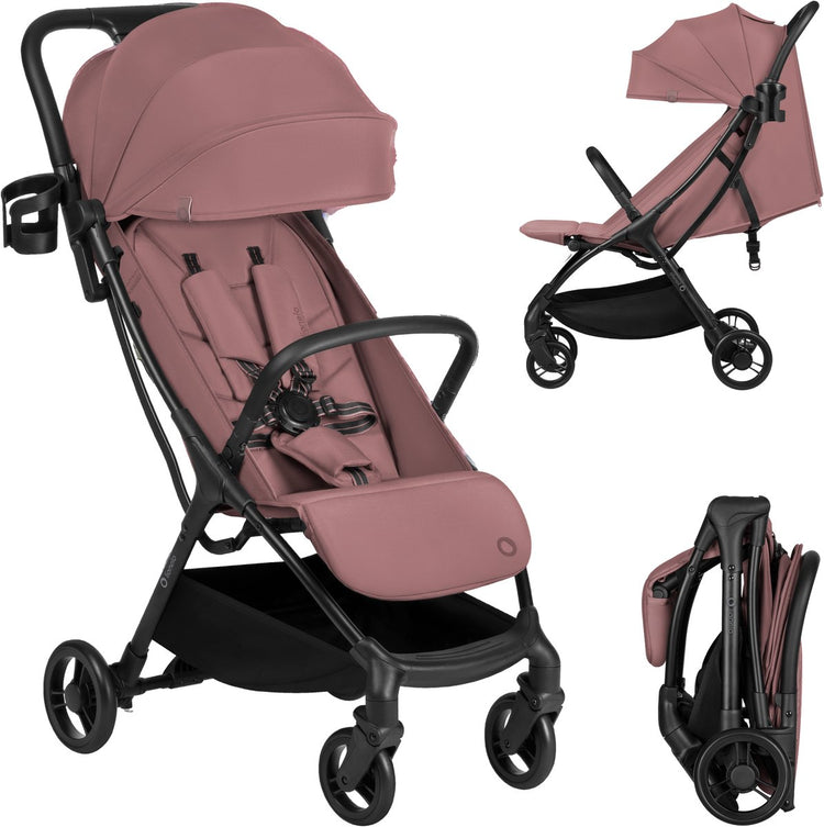 Poussette Lionelo agia - légère 7,3 kg - pliable compacte - position couchée et grand siège - roues avec suspension - porte-gobelet - poussette de 6 mois jusqu'à 22 kg - poussette pliante - poussette buggy de voyage - poussette enfant