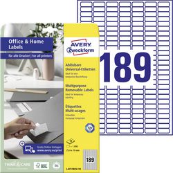 Étiquettes multifonctions avery l4731rev-10 papier blanc