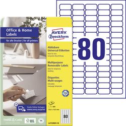 Étiquettes multifonctions avery l4732rev-10 papier blanc