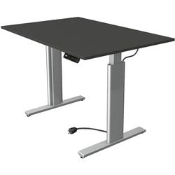 Kerkmann bureau assis-debout 10231913 aggloméré anthracite, argent