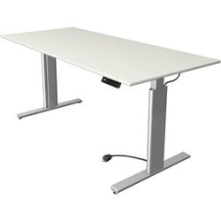 Kerkmann bureau assis-debout 10233010 aggloméré blanc, argent