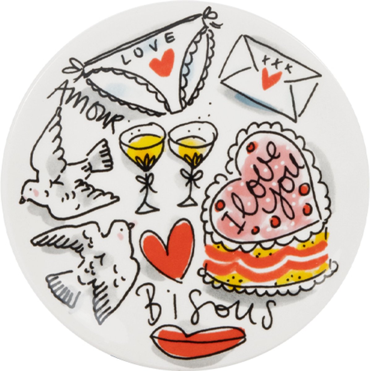 Blonde Amsterdam, spéciaux. amour : petit four 12 cm bisous