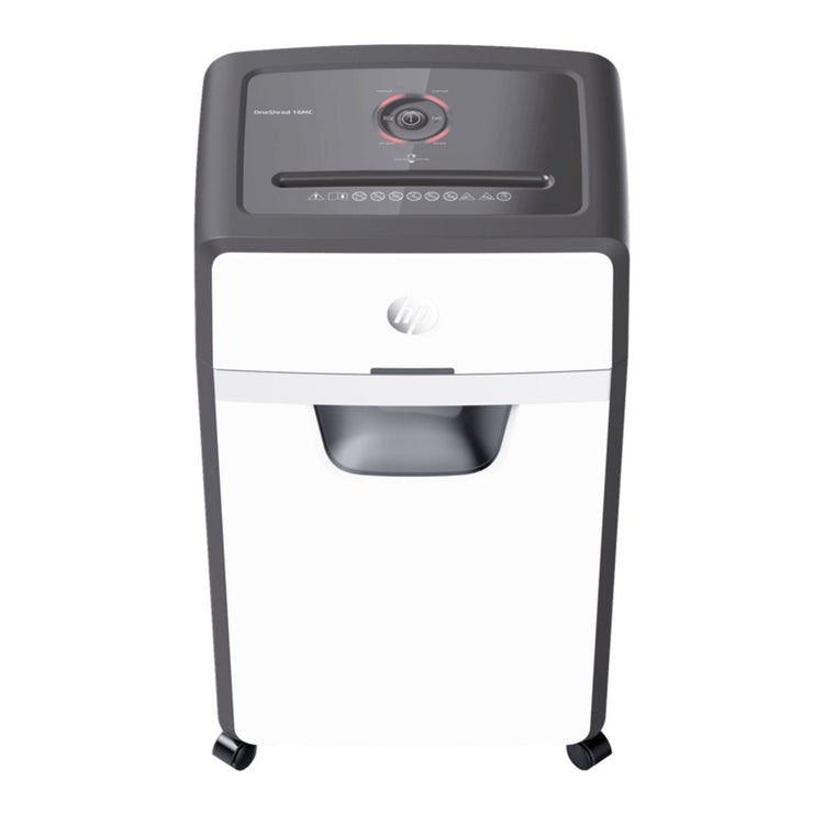 Destructeur de papier Hp oneshred 24cc - destructeur - niveau de sécurité p-4 - 24 feuilles din a4 - coupe transversale - 30 litres - professionnel - usage bureautique - blanc