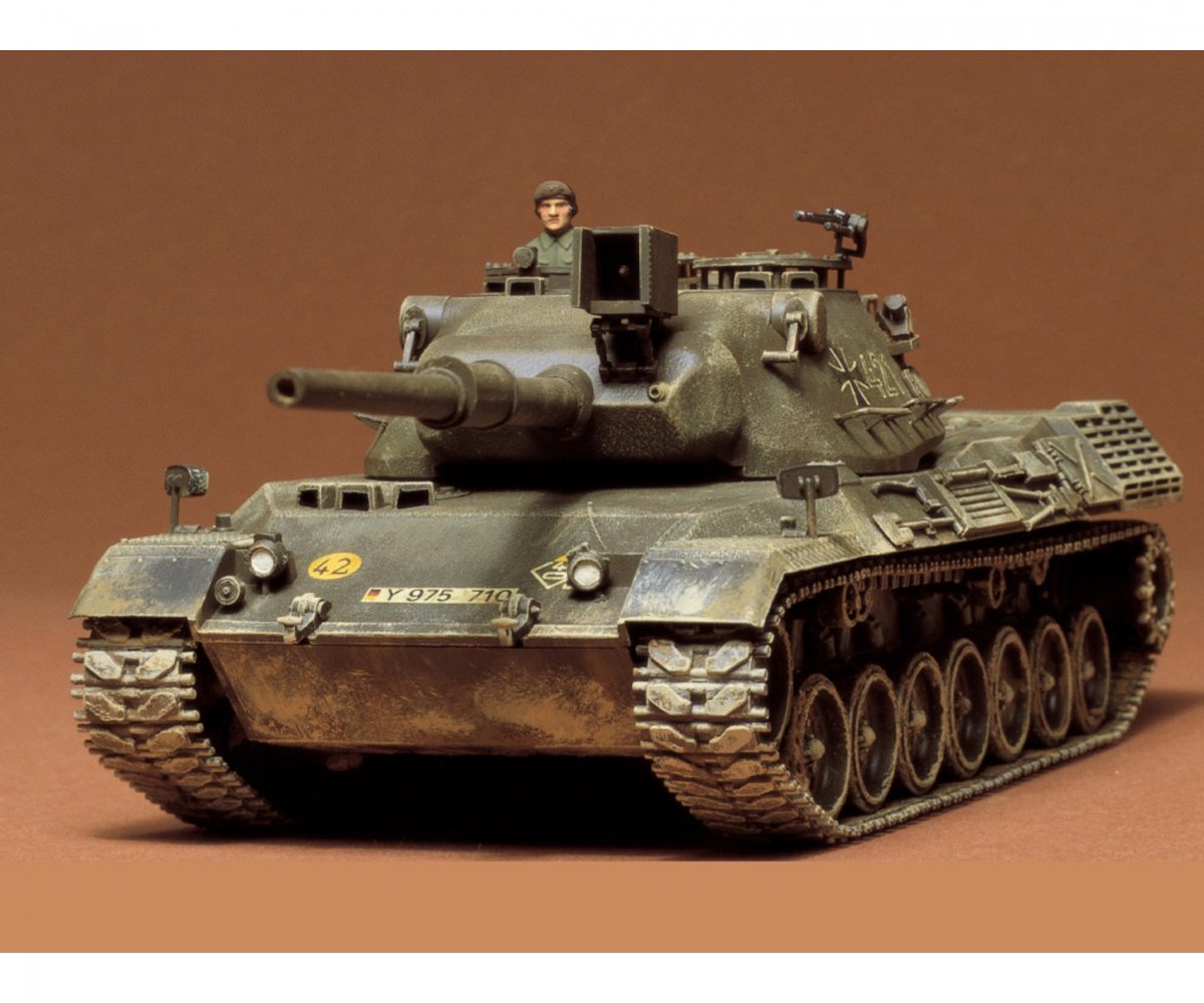 Tamiya maquette véhicule militaire - 35064 bundeswehr avec léopard 1 réservoir en plastique - 1:35 - maquette