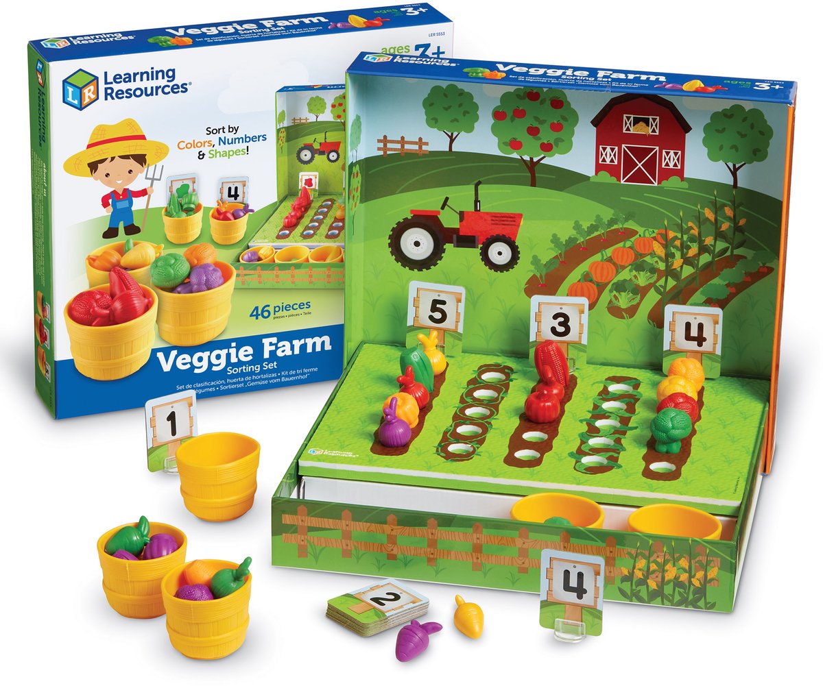 Ressources pédagogiques ferme végétarienne - kit de tri pour marchand de légumes - 1+