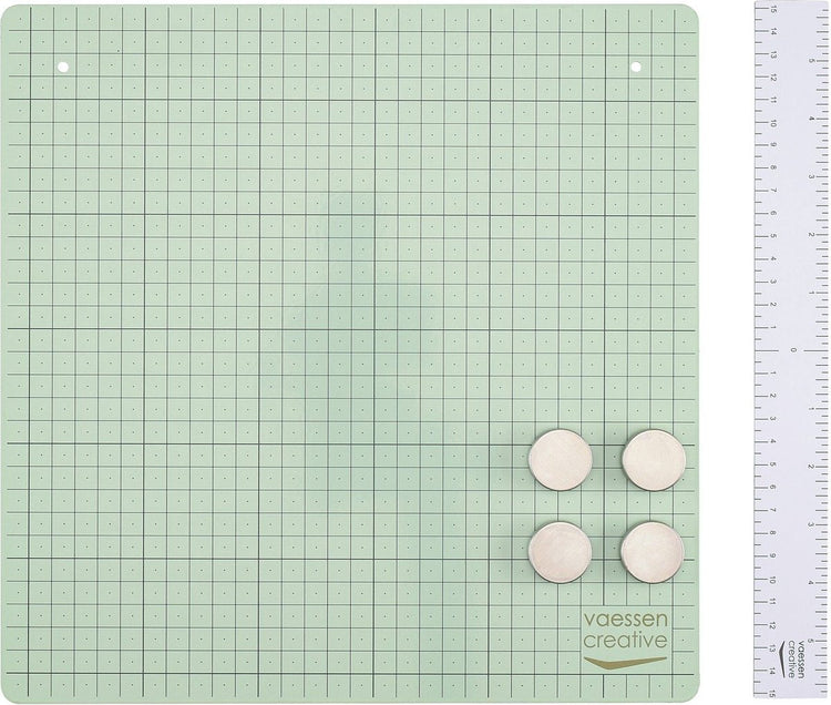 Vaessen creative • tapis de travail magnétique 30,5x30,5cm menthe
