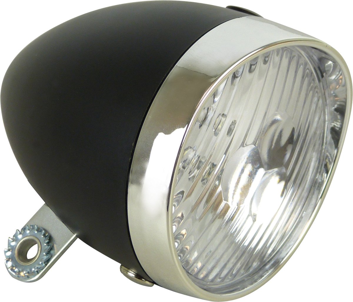 Dresco phare vélo classique noir - éclairage vélo - classique - 3 LED - noir