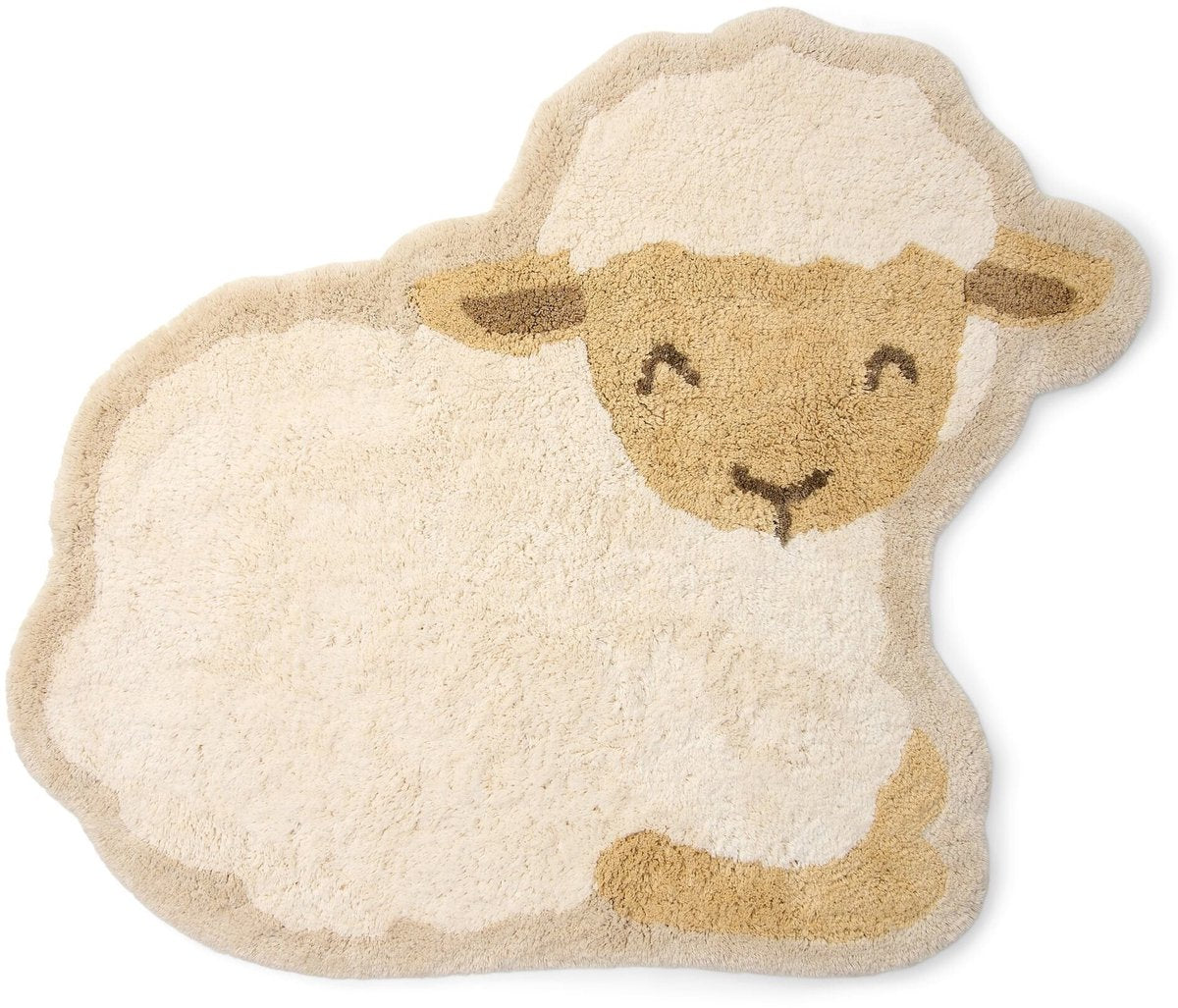 Petit tapis hollandais mouton - blanc - petite ferme