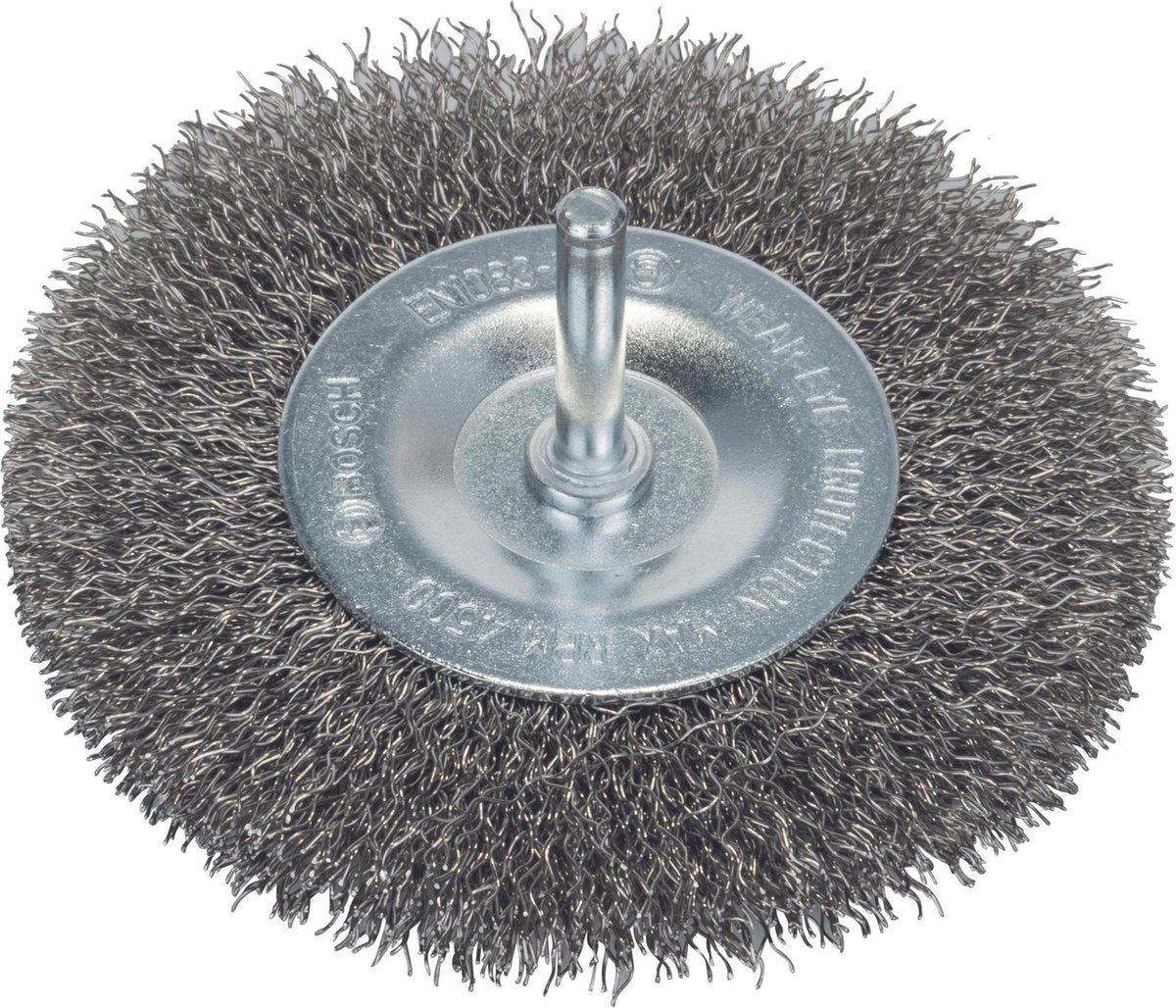 Brosse disque Bosch 6 mm 100 ondulée 0,3 inox